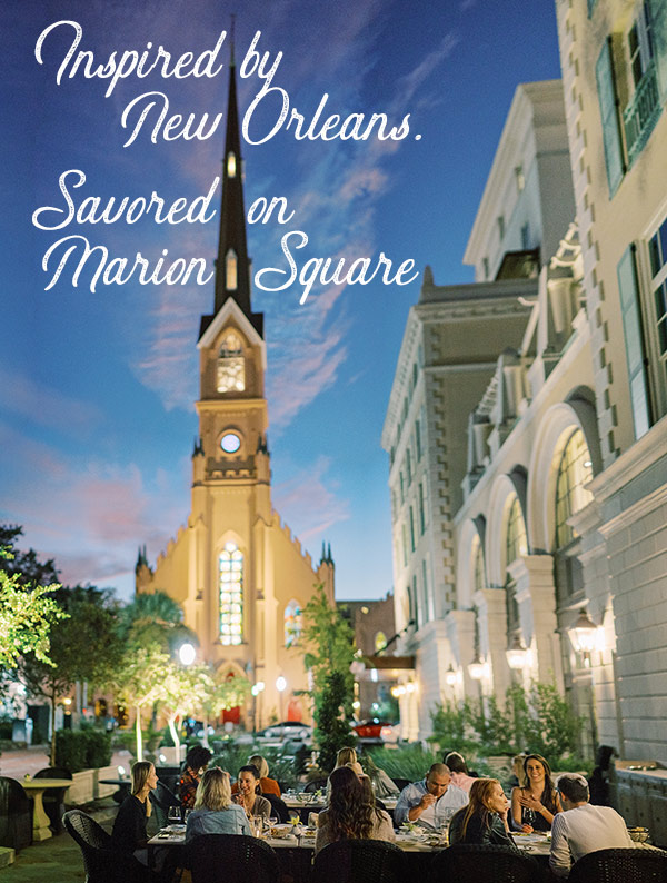 Gabrielle's at Hotel Bennett. Inspired by New Orleans, Savored on Marion Square.